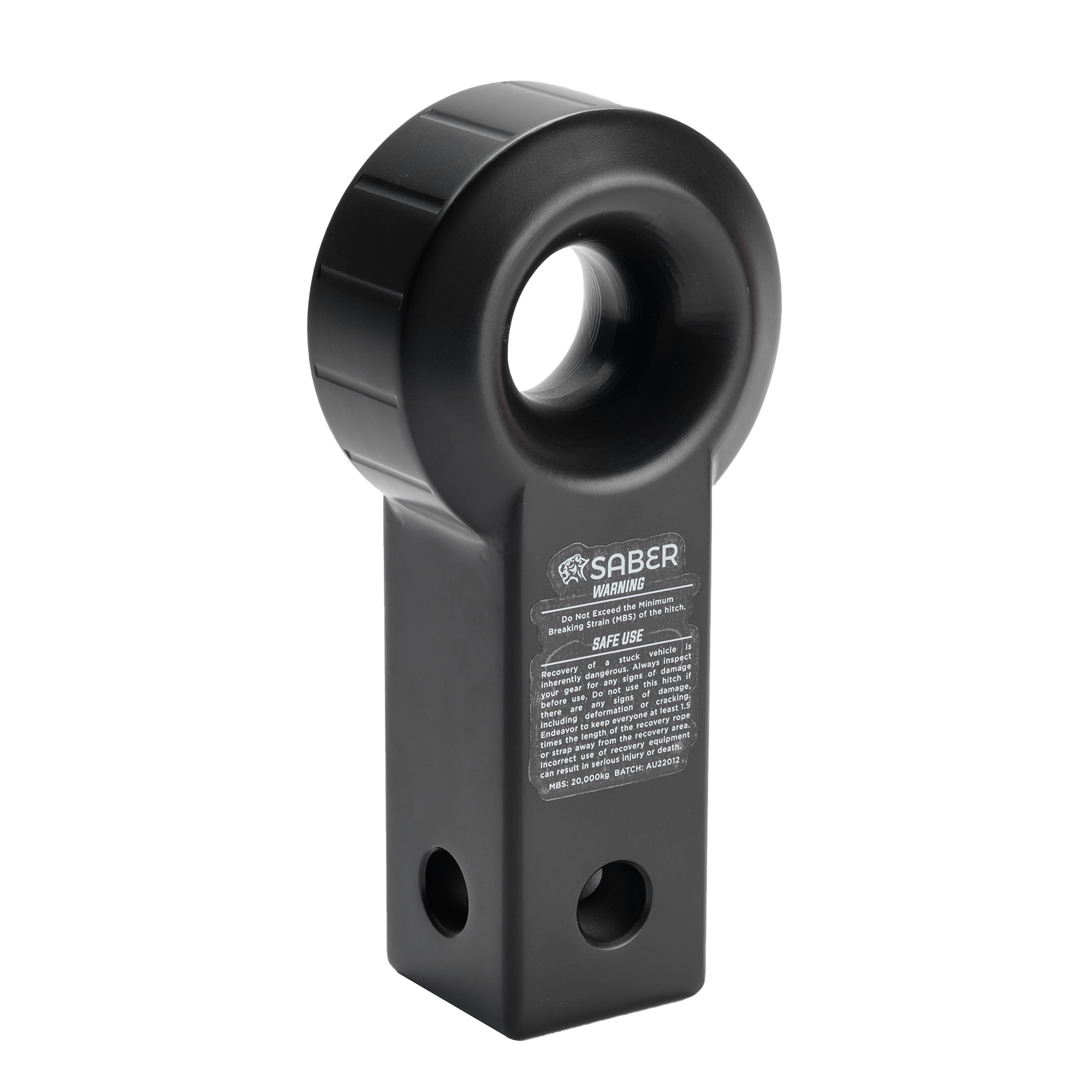 7075 Aluminium Rope Friendly Recovery Hitch - Cerakote Black