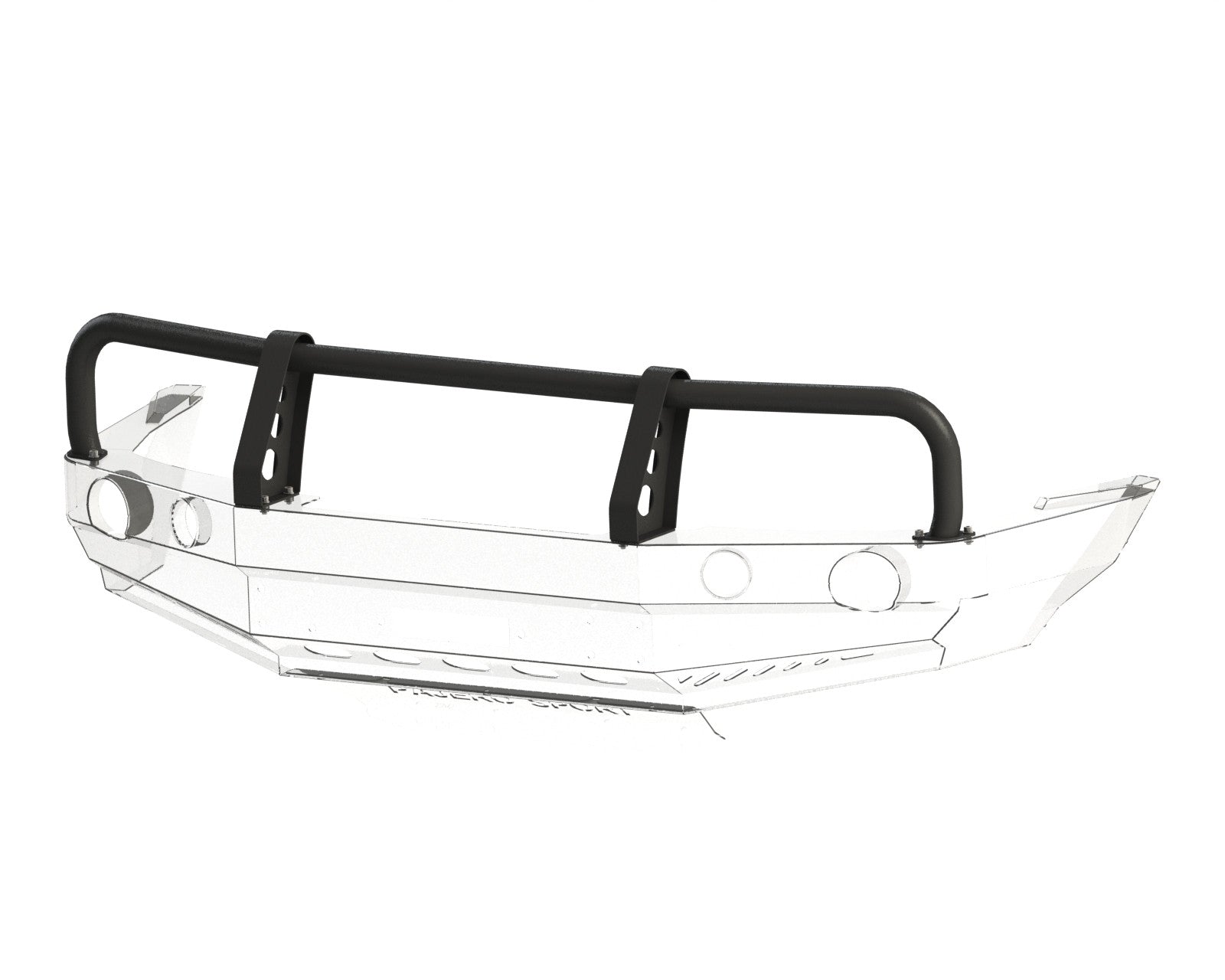 Kaitseraud esistangele Mitsubishi Pajero Sport 00-08