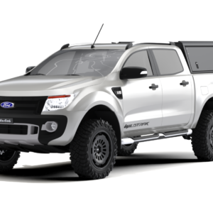 Kastikate Alu-Cab Guard - Ford Ranger 2012-2022 Double Cab - must, sile