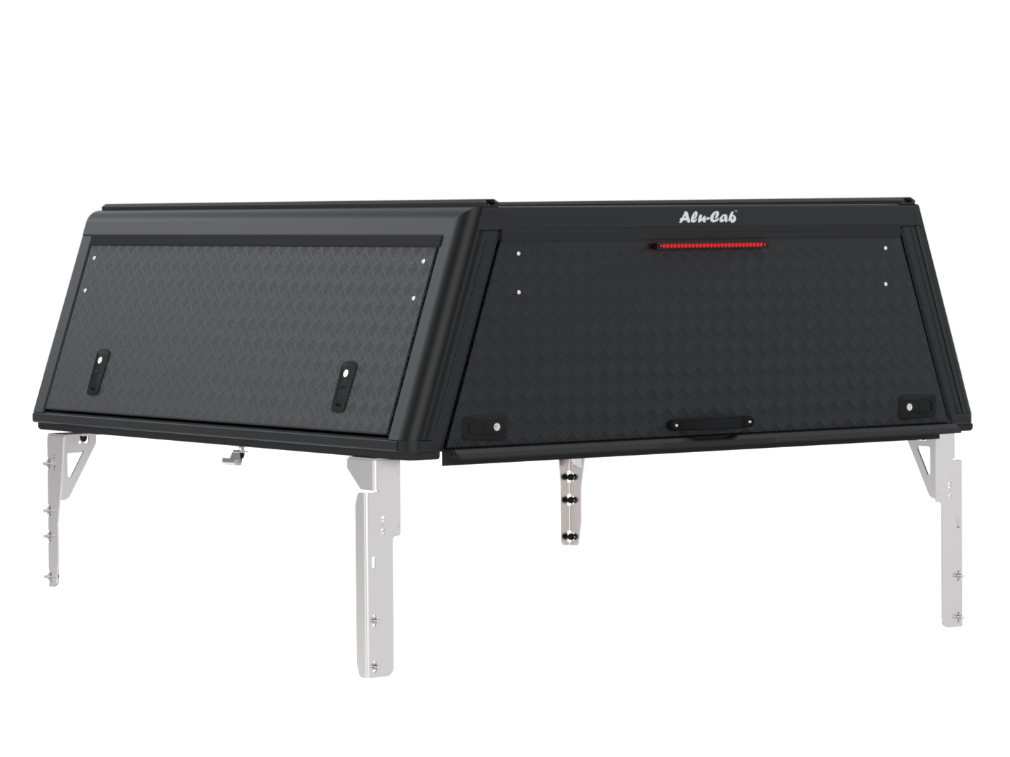 Kastikate Alu-Cab Guard - Ford Ranger 2012-2022 Double Cab - must, rihvel - Image 10
