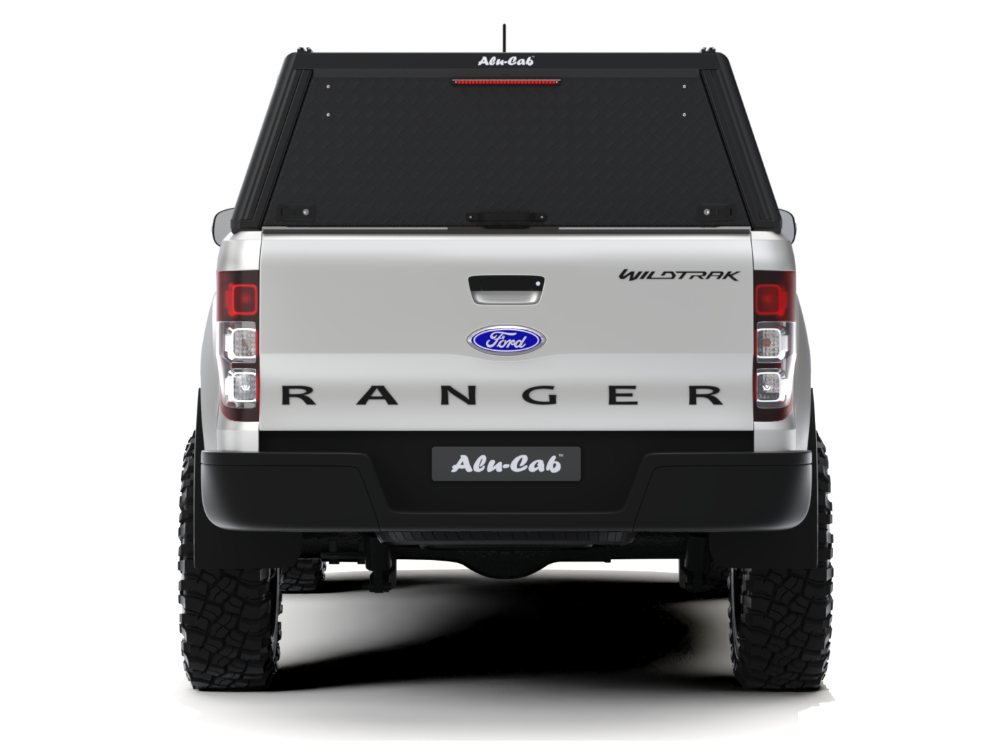 Kastikate Alu-Cab Guard - Ford Ranger 2012-2022 Double Cab - must, rihvel - Image 2