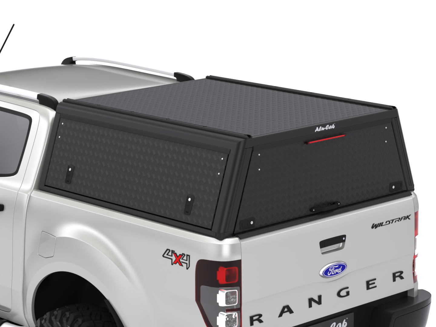 Kastikate Alu-Cab Guard - Ford Ranger 2012-2022 Double Cab - must, rihvel - Image 6