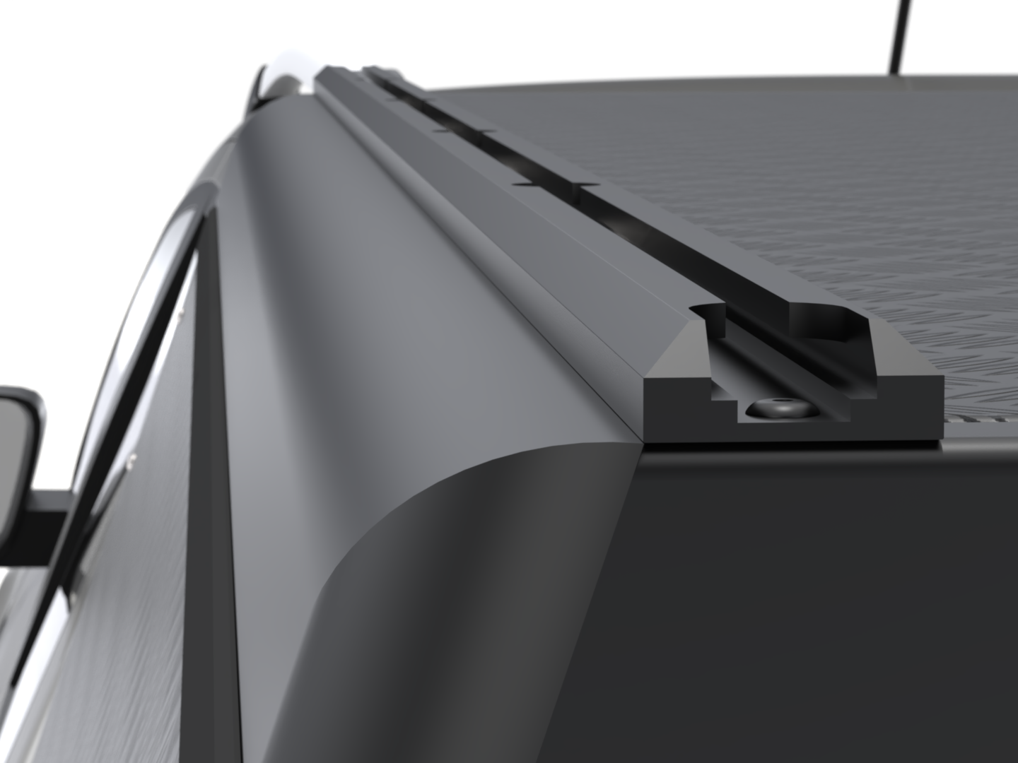 Kastikate Alu-Cab Guard - Ford Ranger 2012-2022 Double Cab - must, rihvel - Image 7