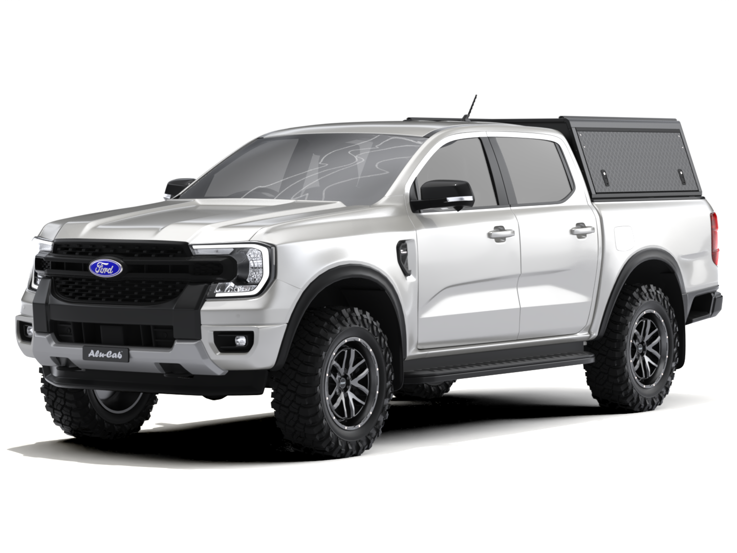 Kastikate Alu-Cab Guard - Ford Ranger 2023+ D/Cab - must / rihvel