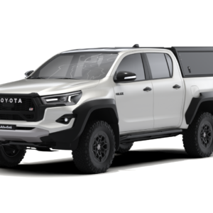 Kastikate Alu-Cab Guard - Toyota Hilux 2016-2025 Double Cab - must / sile