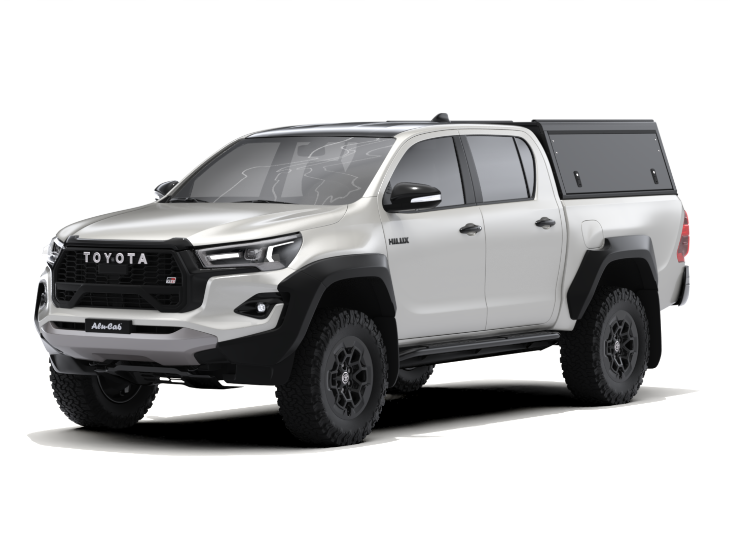 Kastikate Alu-Cab Guard - Toyota Hilux 2016-2025 Double Cab - must / sile