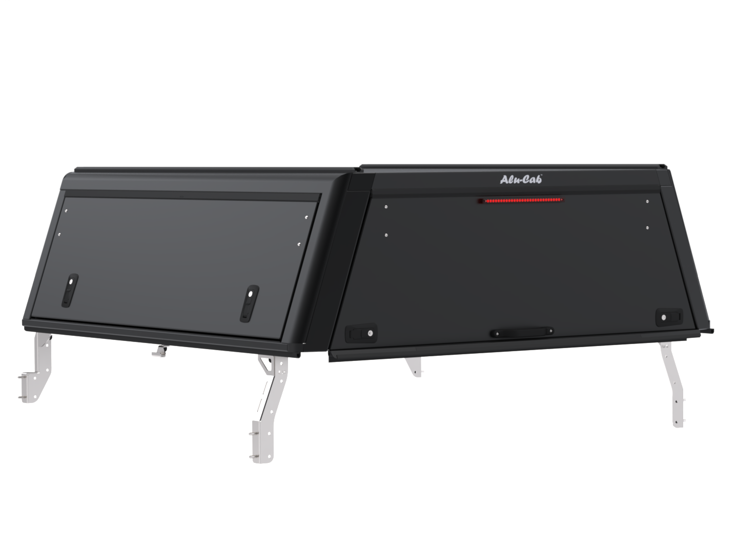 Kastikate Alu-Cab Guard - Toyota Hilux 2016-2025 Double Cab - must / sile - Image 10