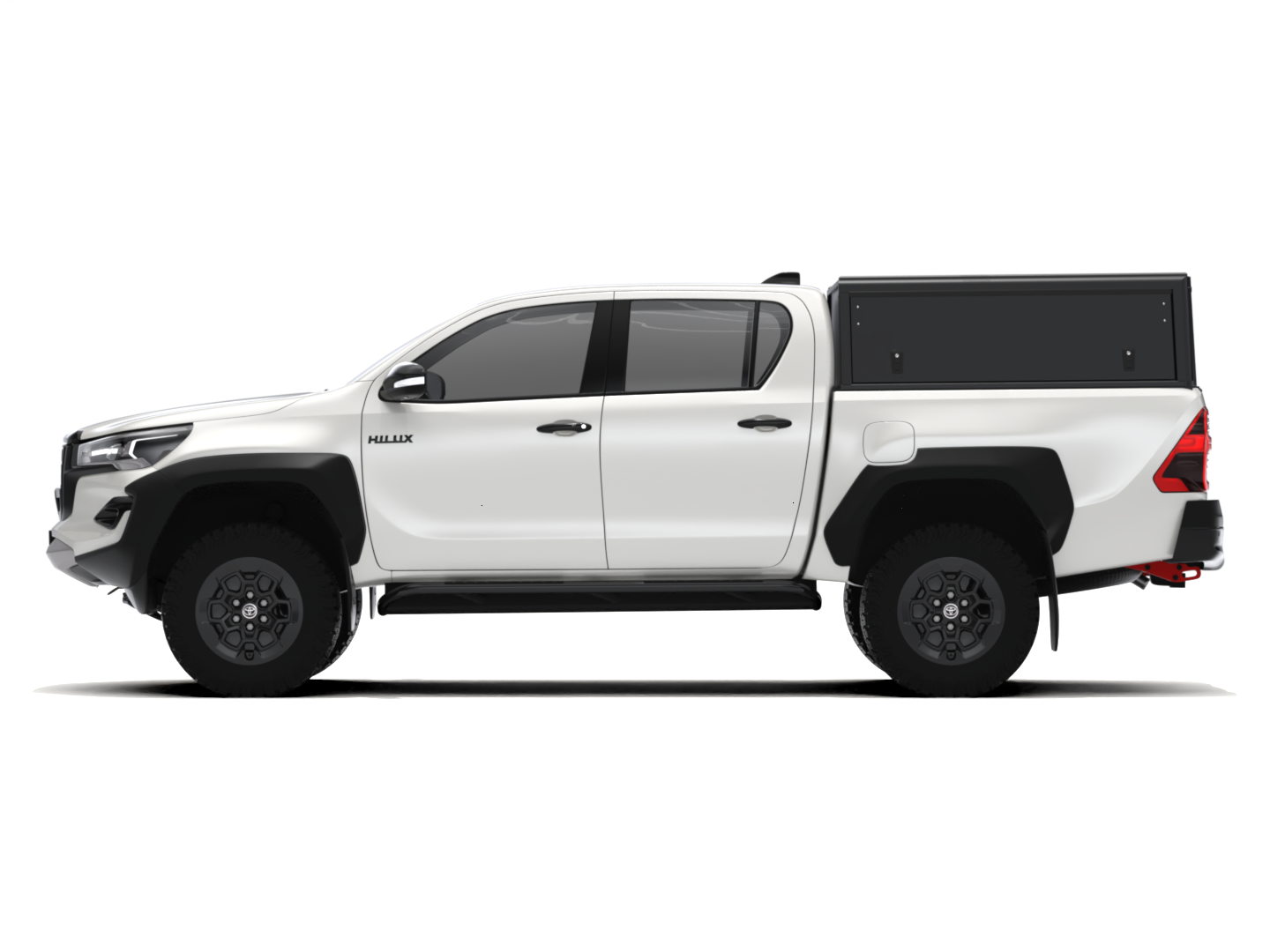 Kastikate Alu-Cab Guard - Toyota Hilux 2016-2025 Double Cab - must / sile - Image 5
