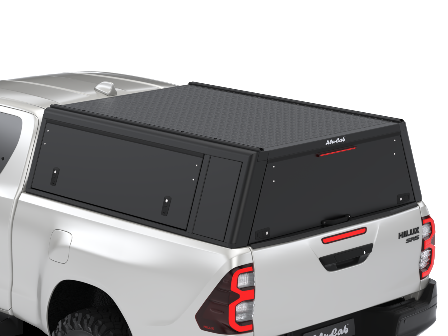 Kastikate Alu-Cab Guard - Toyota Hilux 2016-2025 Extra Cab - must / sile - Image 6