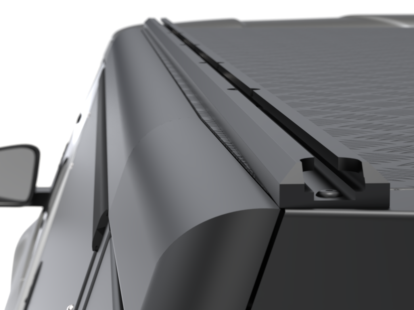 Kastikate Alu-Cab Guard - Toyota Hilux 2016-2025 Extra Cab - must / sile - Image 7
