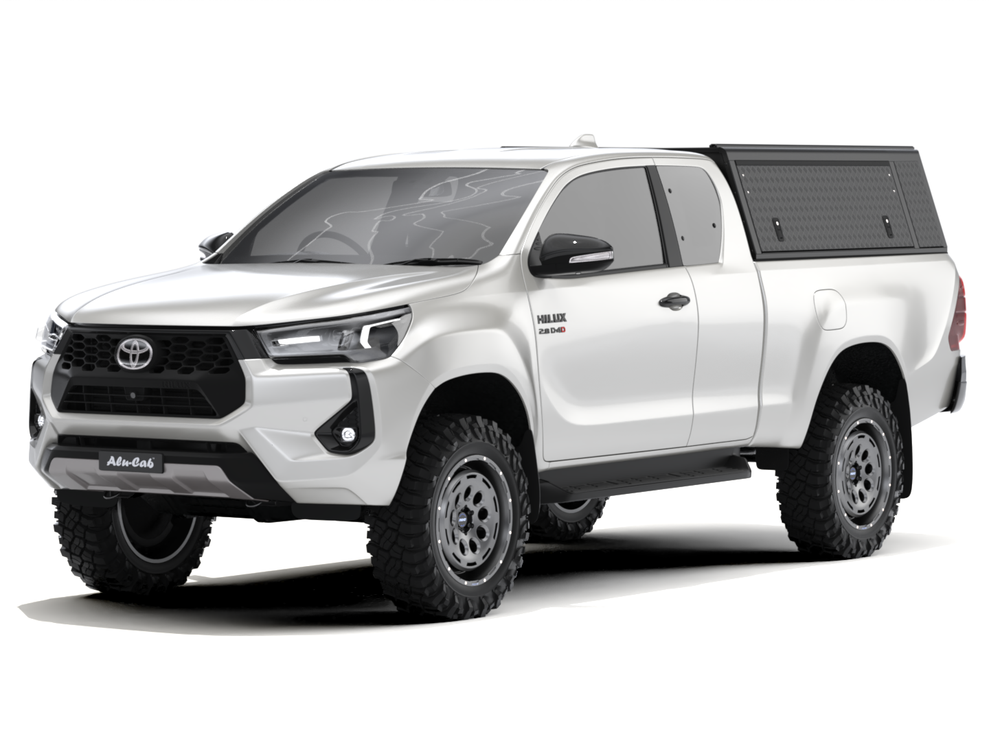 Kastikate Alu-Cab Guard - Toyota Hilux 2016-2025 Extra Cab - must / rihvel