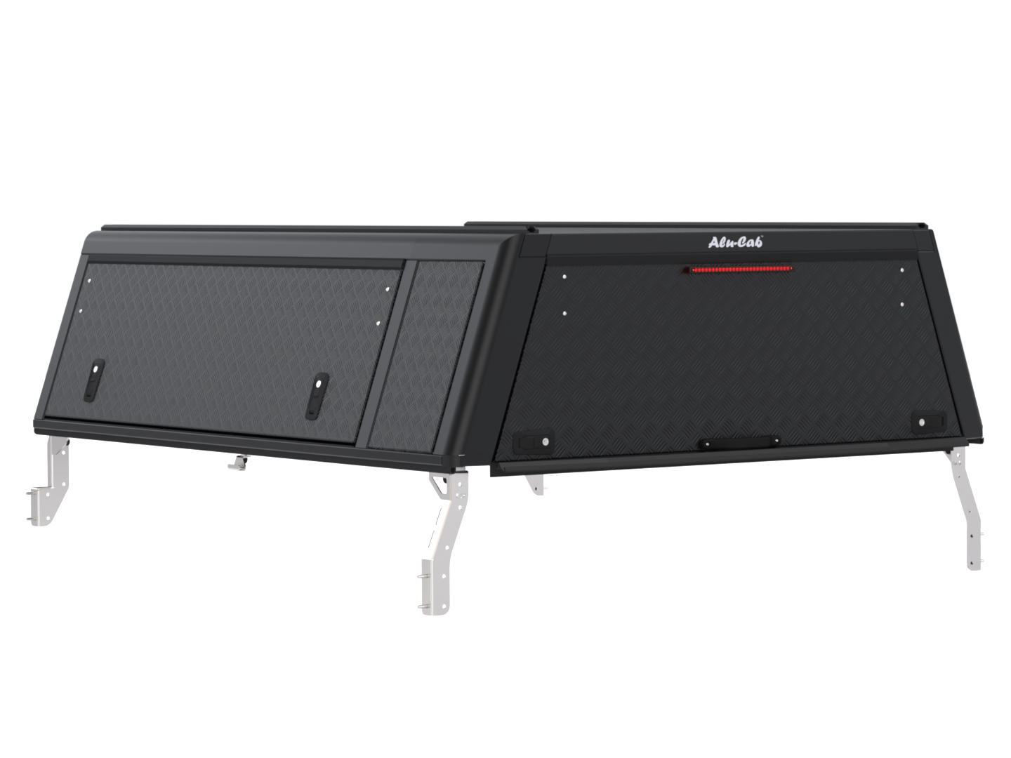 Kastikate Alu-Cab Guard - Toyota Hilux 2016-2025 Extra Cab - must / rihvel - Image 10