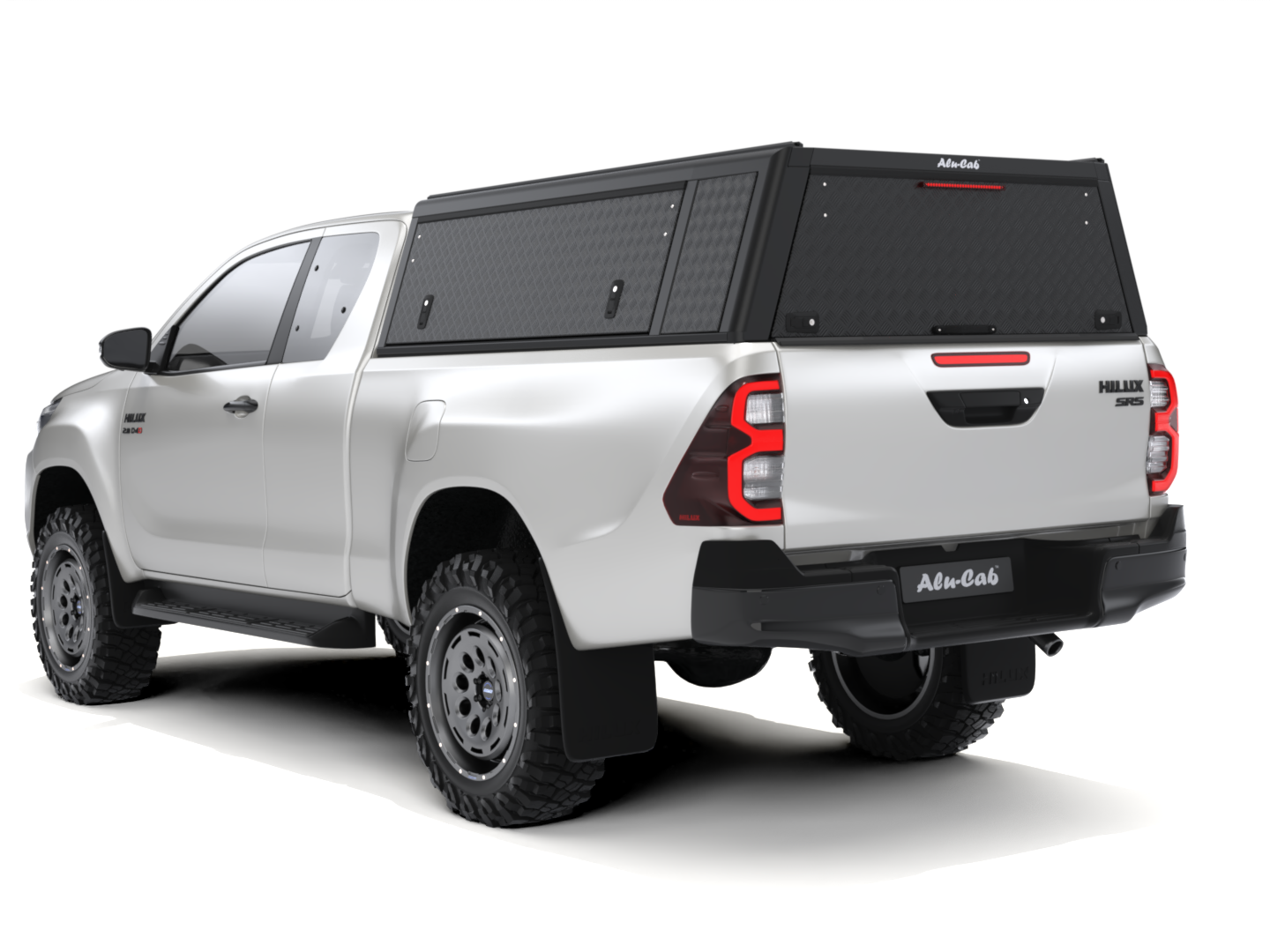 Kastikate Alu-Cab Guard - Toyota Hilux 2016-2025 Extra Cab - must / rihvel - Image 3