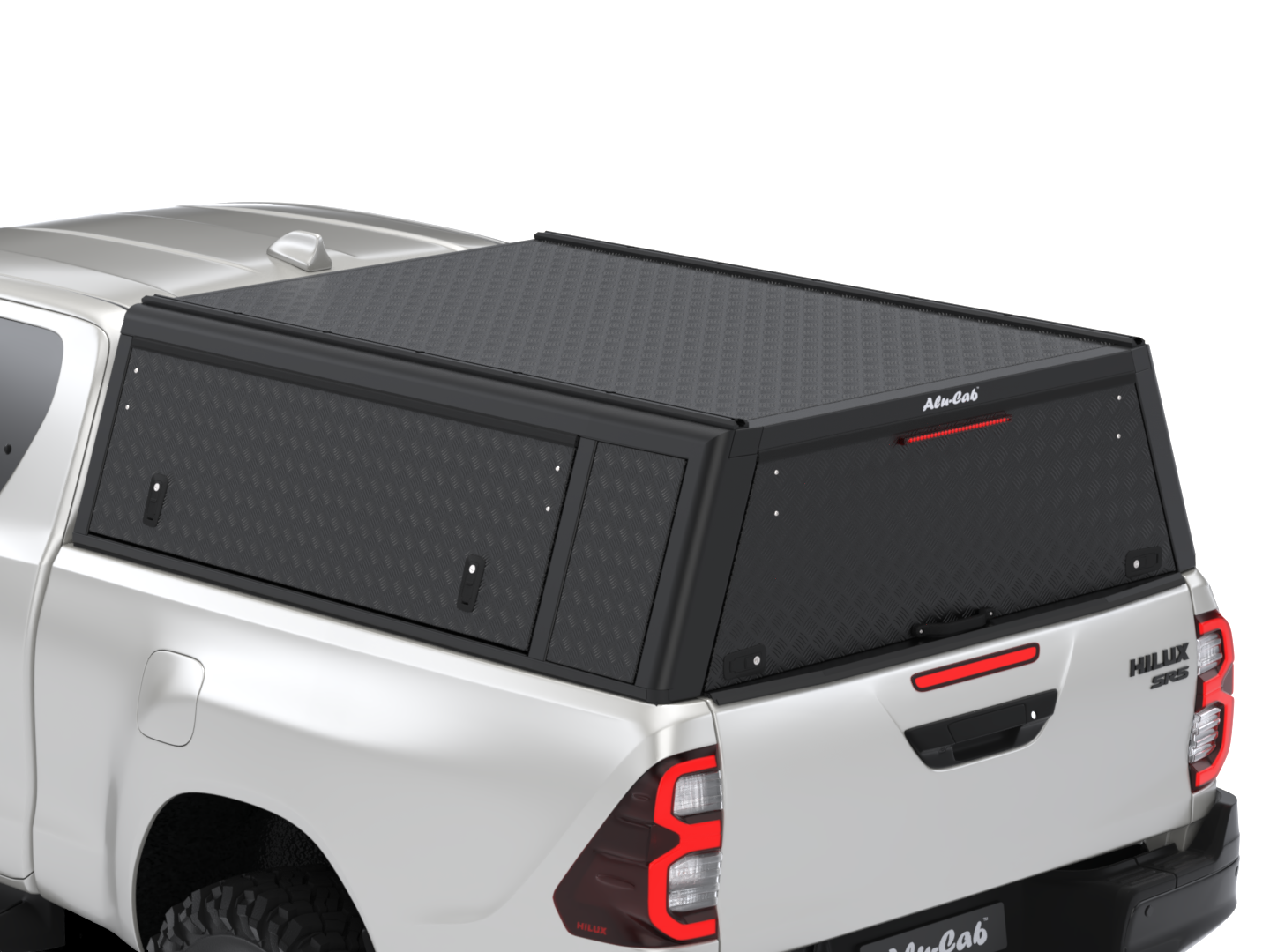 Kastikate Alu-Cab Guard - Toyota Hilux 2016-2025 Extra Cab - must / rihvel - Image 6