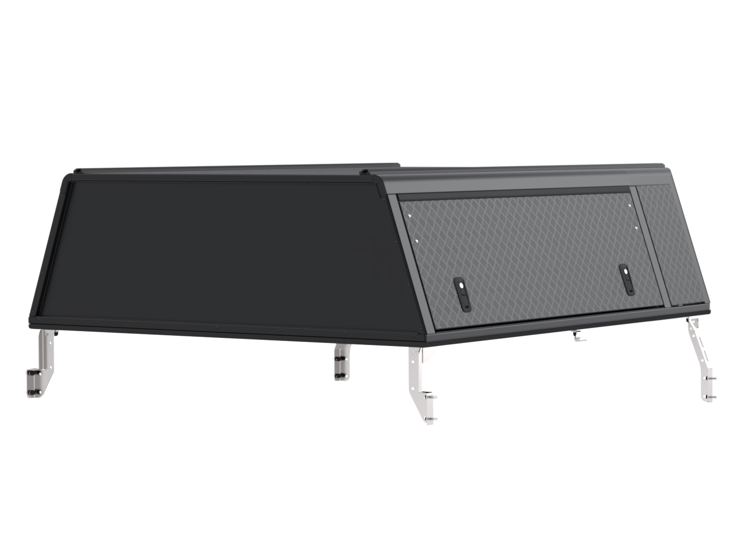 Kastikate Alu-Cab Guard - Toyota Hilux 2016-2025 Extra Cab - must / rihvel - Image 9