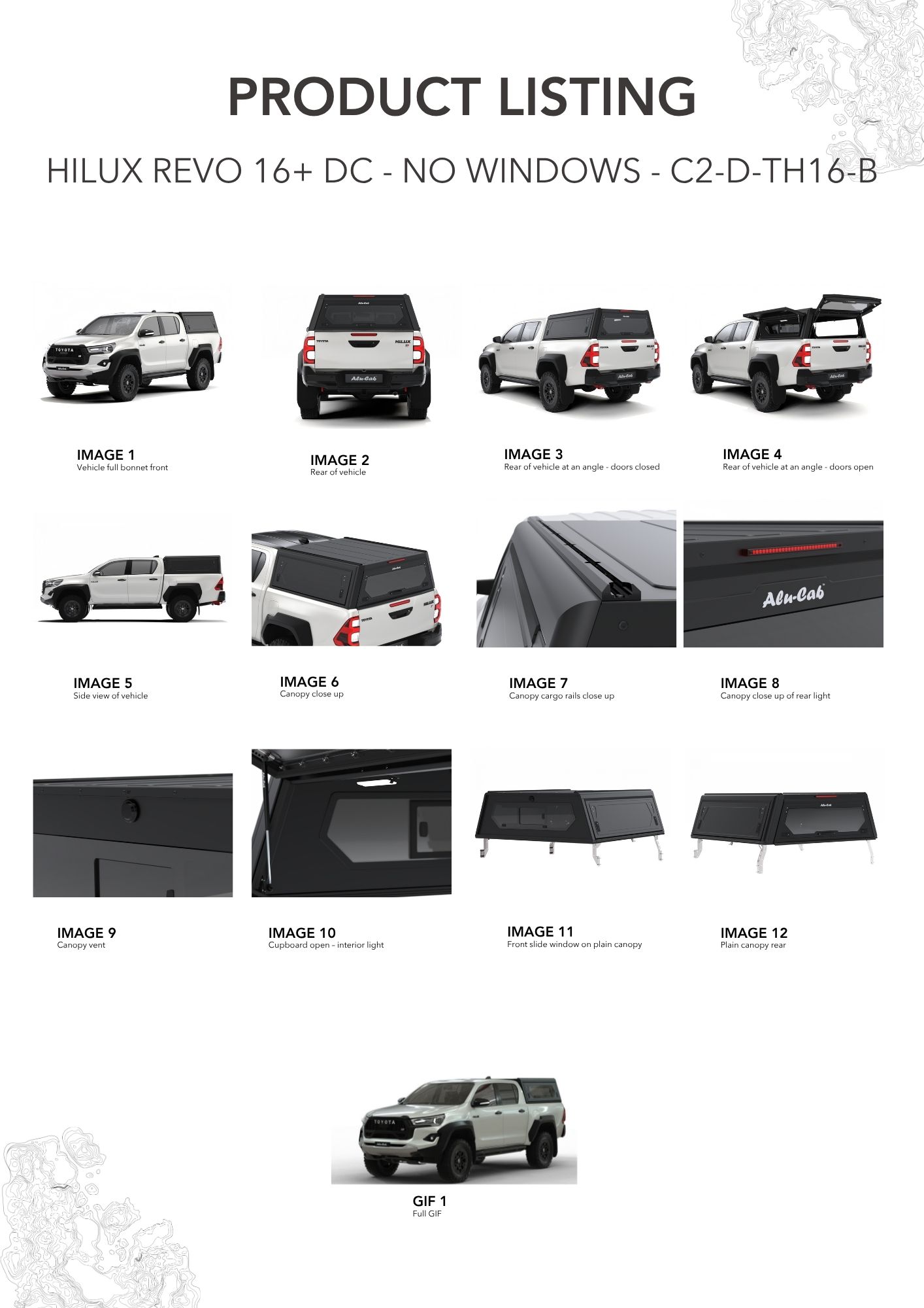 Kastikate Alu-Cab Contour - Toyota Hilux Revo 2016-2025 D/Cab - Image 14