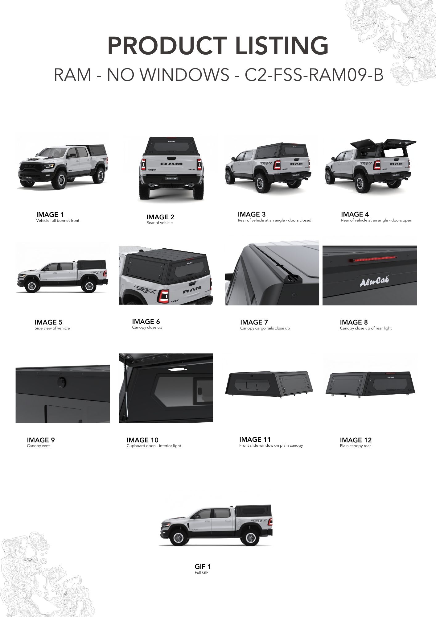 Kastikate Alu-Cab Contour - Dodge RAM 1500 5.5 2009-2018 - Image 13