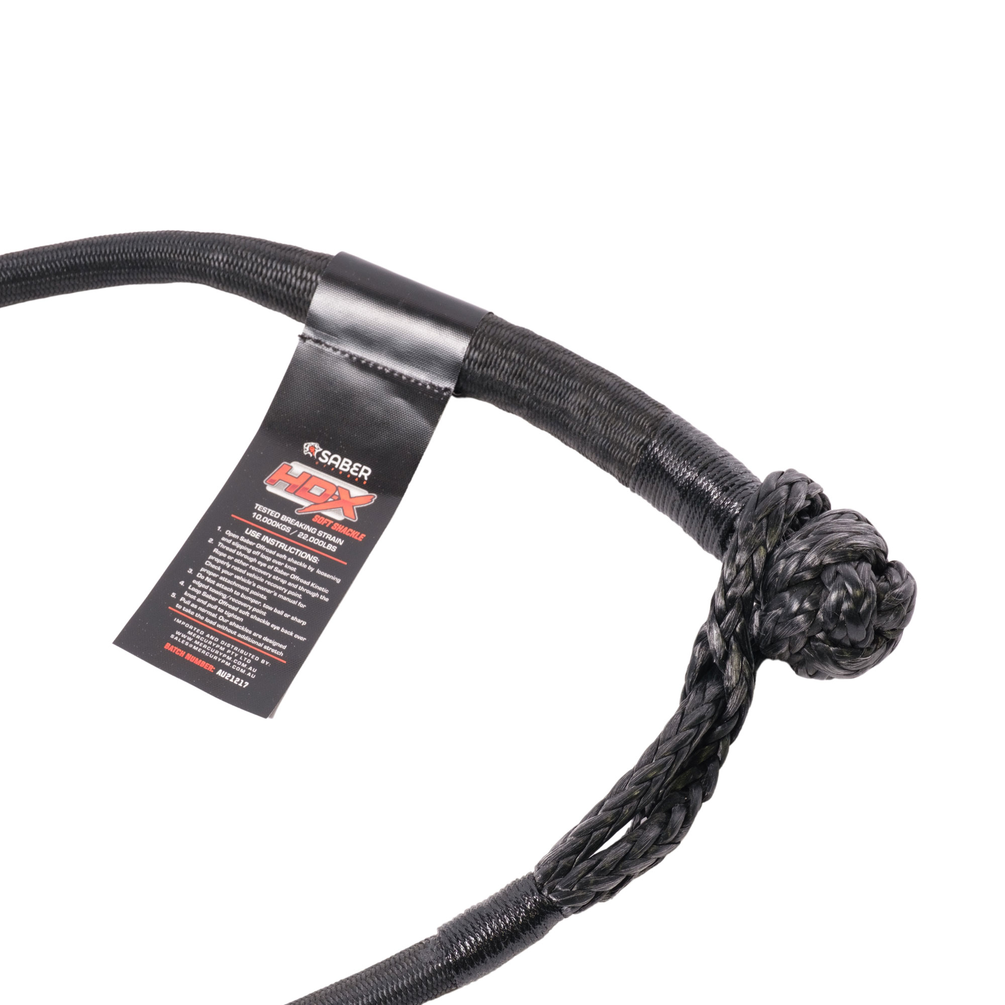 Saber 10,000KG HDX SaberPro Bound Soft Shackle - Long - Image 2