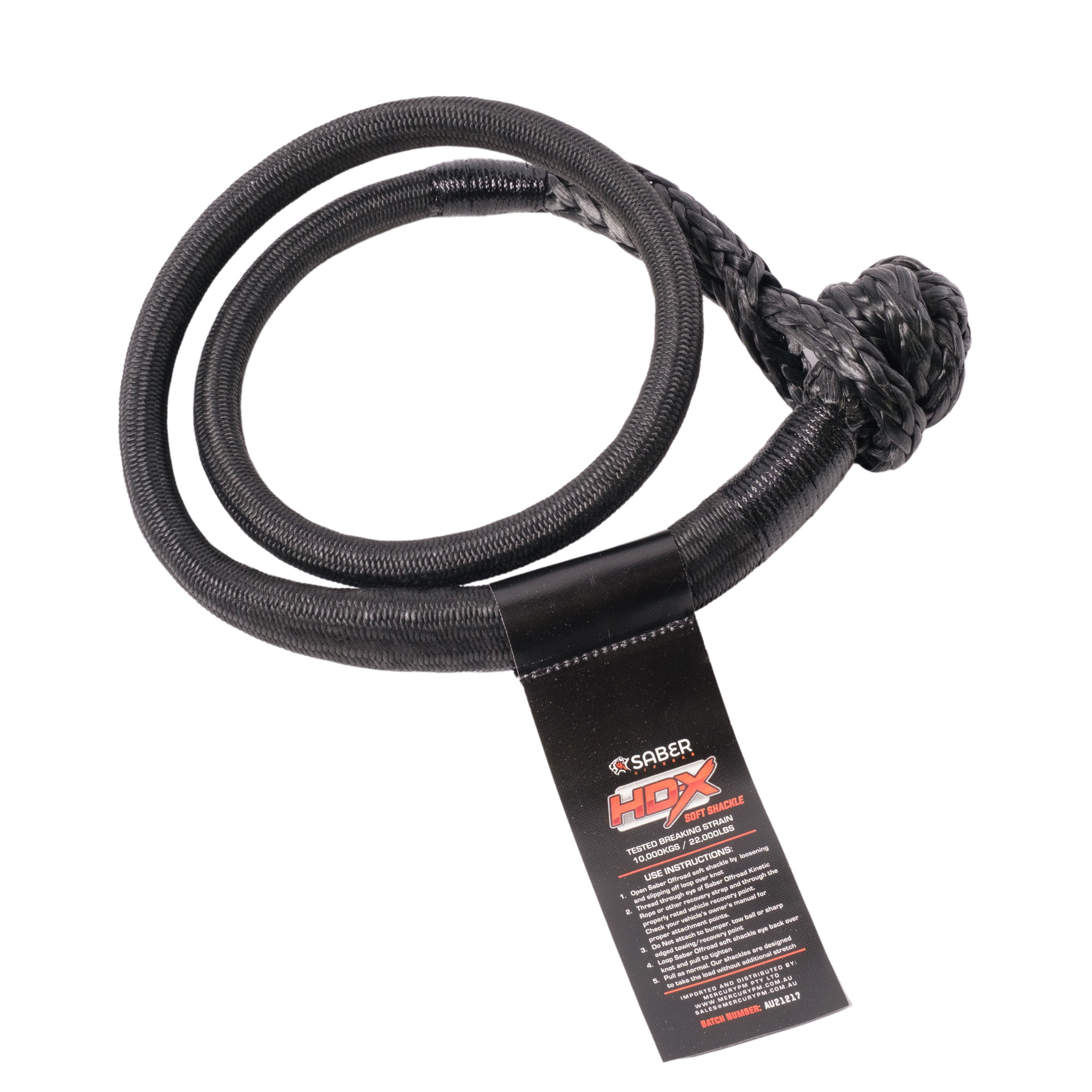 Saber 10,000KG HDX SaberPro Bound Soft Shackle - Long - Image 3