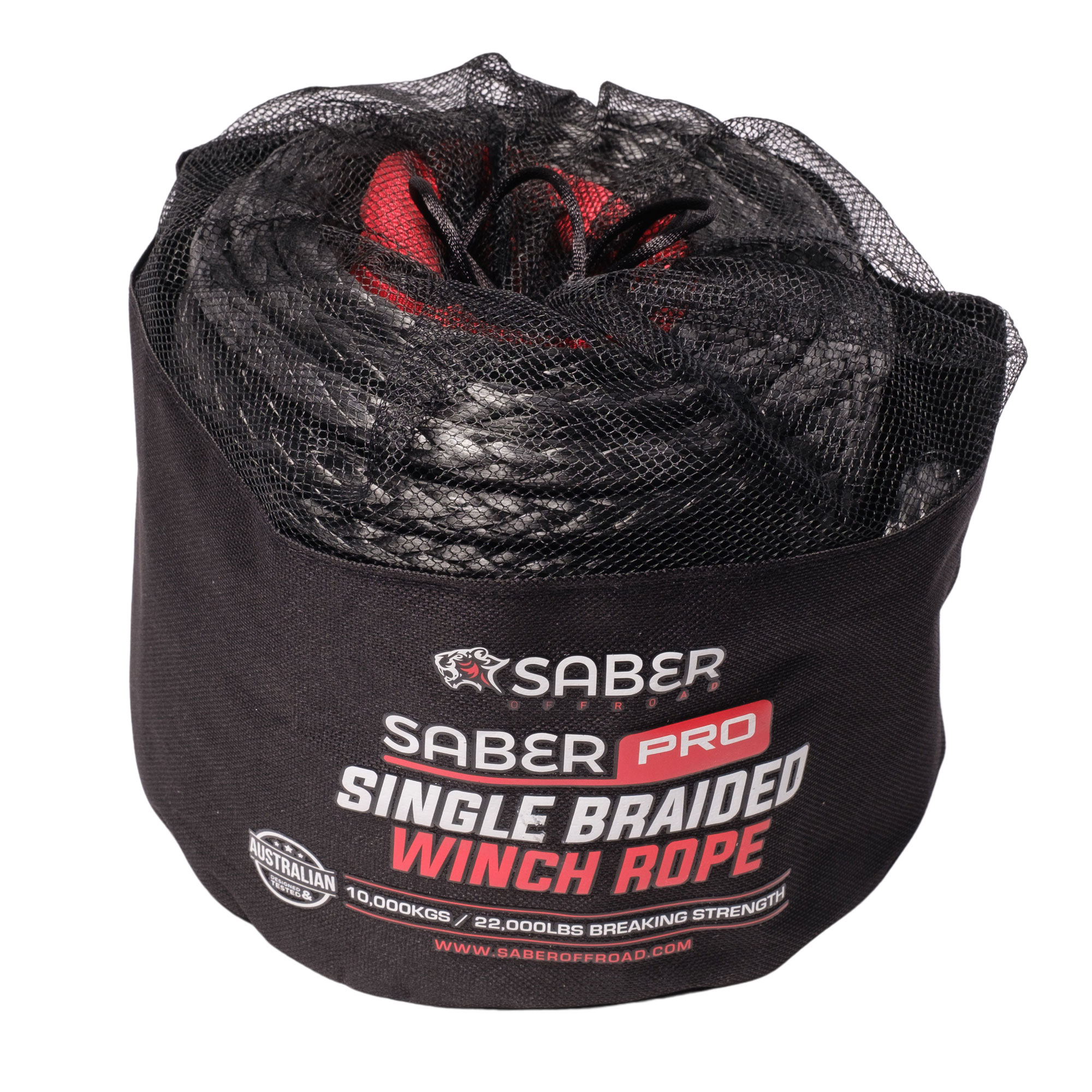 SaberPro Single Braided 30M Winch Rope (black) - Image 3