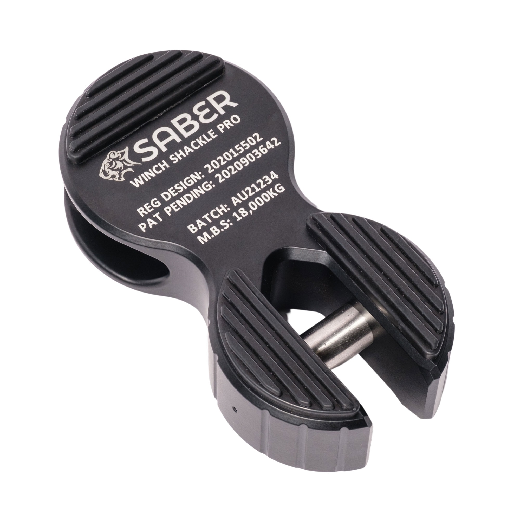 Saber 7075 Alloy Winch Shackle Pro - Black - Image 2